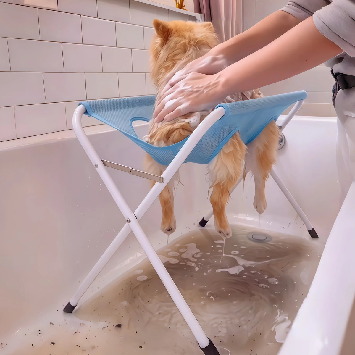 Pet Bathing Fixed Dog Bed Bathing Hammock Grooming Tool Small Medium Large Dogs Cats Nail Clipper Hair Cutter No Scratch ...